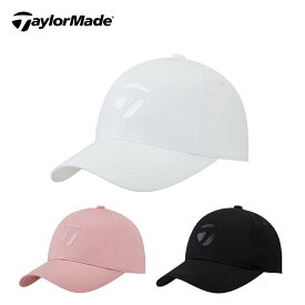 30%OFF セール TaylorMade テーラーメイド レディース ゴルフ 帽子 キャップ METAL T TJ055 23SS 春夏 日除け効果 綿 ホワイト ピンク ブラック