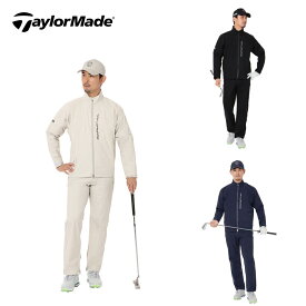 【セール 20%OFF】 TaylorMade テーラーメイド メンズ ゴルフウェア レインウェア TMレインスーツ TL439 25SS 春夏 耐水圧 透湿 シンプルデザイン 防風 ストレッチ 防水 ジャケット袖脱着