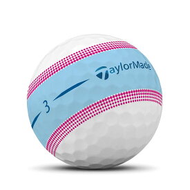 TaylorMade テーラーメイド ゴルフボール 1ダース 12球入り ツアーレスポンス ストライプ ボール ブルーピンク N9506801