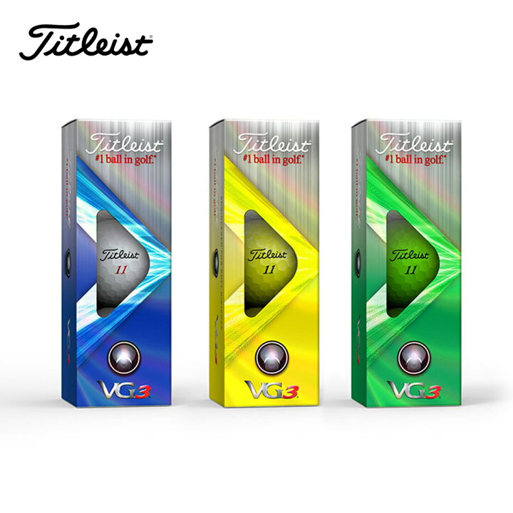 楽天市場】ゴルフボール Titleist VG3 1スリーブ 3球入り タイトリスト 