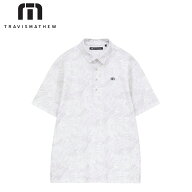 TravisMathew トラヴィスマシュー メンズ ゴルフウェア シャツ リーフ総柄プリント半袖ポロ 7AP055 26FW …