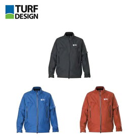 【セール】TURF DESIGN ターフデザイン メンズ ゴルフウェア レインウェア レインジャケット TDRW 2370J 23SS 春夏 ストレッチ素材 メッシュ ブラック ブルー レッド