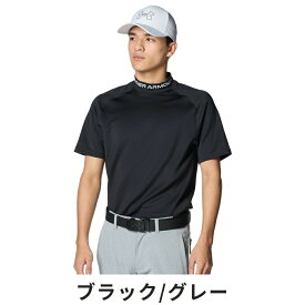 【セール】UNDER ARMOUR アンダーアーマー メンズ ゴルフウェア シャツ UAワードマーク ショートスリーブ モックネック 1384830 24SS 春夏 吸汗速乾性 ニット素材 通気性 4wayストレッチ 水分コントロール ルーズ