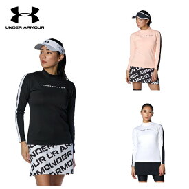 【セール】UNDER ARMOUR アンダーアーマー レディース ゴルフウェア シャツ UAアーマーニット ロングスリーブ モックネック 1384969 24SS 春夏 通気性 4wayストレッチ 水分コントロール UPF50 ルーズ ポリエステル ポリウレタン