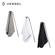 VESSEL ベゼル メンズ ゴルフ タオル Magnetic Golf Towel 2025 TW0221L-03 マイクロファイバー 強力マグ…