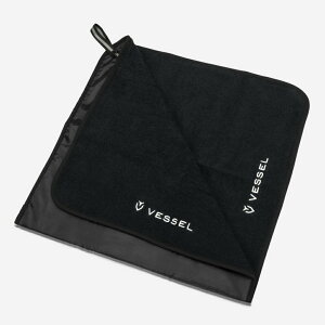 VESSEL �x�[�� ���j�Z�b�N�X �S���t �L���f�B�o�b�O�A�N�Z�T�� ���C���t�[�h�^�I�� RAIN HOOD TOWEL TW0324 24SS �t�� ������ �������f�U�C�� �� �|���G�X�e�� �u���b�N vessel golf