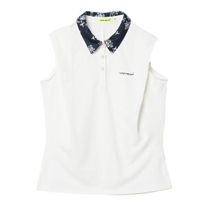 【セール 25%OFF】 VIVA HEART ビバハート レディース ゴルフウェア ノースリーブ ボタニカル高機能ベア天 ノースリーブシャツ 01223470 25SS 春夏 吸水速乾 UVカット 接触冷感 抗菌防臭 機能性 清涼