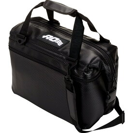 【P10倍】 AO Coolers エーオークーラーズ アウトドア クーラーボックス 12パック カーボン ソフトクーラー AOCR12BK UVカット 色あせ防止 防カビ加工 強度 耐摩耗性 TPUライナー 独立気泡ファーム 保冷力 ショルダーストラップ付き ポケット付き