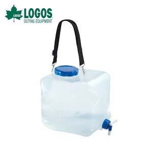 【P10倍】 LOGOS ロゴス アウトドア 水差し 抗菌広口ショルダーベルト水コン16 81441621 ウォータータンク ウォータージャグ 水タンク コック付き ソフトボディ 着脱式ショルダーベルト付き 広口
