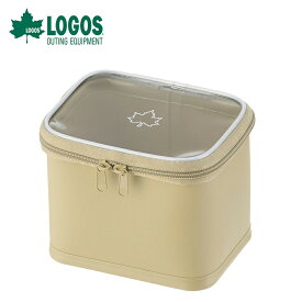 【セール】LOGOS ロゴス アウトドア クーラーボックス アクアケースセパレーター・M 88230360 クリア天面仕様 防水生地使用 丸洗い テント小物収納 キャンプ用品 耐久性 利便性 シンプルデザイン EVA PVC ベージュ