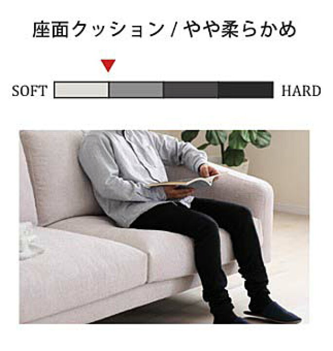 楽天市場】シギヤマ家具製 3Pソファ ダック張地：ファブリック2色対応 