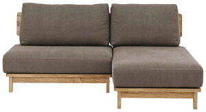 【開梱設置送料無料】スモールカウチソファ MANNER(マナー)本体:アッシュ材張地:ファブリック2色対応:キャンバスBR/キャンバスIVカバーリング仕様アームレスト・ヘッドレスト別売り開梱