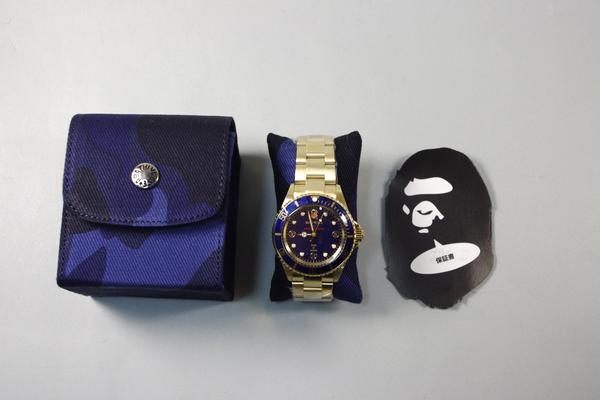 楽天市場】特価エイプ限定BAPEXベイペックス腕時計サルマリーナ金