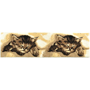 キッチンマット 北欧 50×180cm 洗える おしゃれな キッチン ラグ ロング ワイド 猫 ネコ ねこ cat 猫柄 かわいい 可愛い アニマル 動物 柄 GRUND モダン キッチン用品 カーペット 滑り止め 抗菌 丸