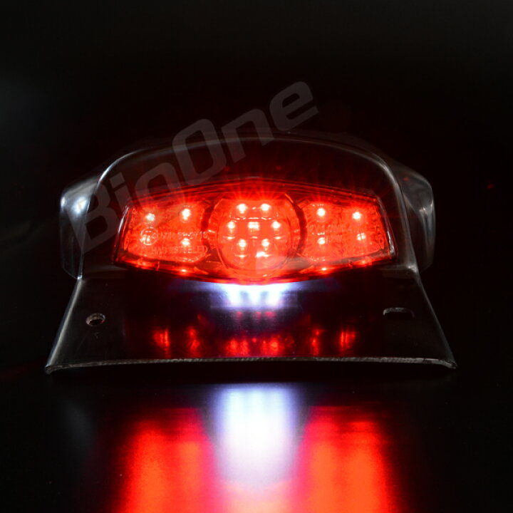 テール LED テールランプ ネオルーカステール レッド 赤 汎用 SR400 SR500 TW225 W650 ドラッグスター1100  バルカンII シャドウスラッシャー バイク カスタム パーツ バイクパーツのBig-One