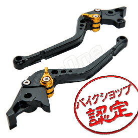 ビレット レバー セット Rタイプ 黒/金 ZX-10 ZX10 GPZ1000RX GPZ1100 ZZ-R1100 ZX-11 ゼファー1100 ゼファー1100RS ZRX1100 ZRX1200R ZRX1200S ZRX1200DAEG ZZR1200 バルカン1500クラシック バルカン1500ドリフター