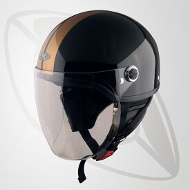 半キャップ・ハーフヘルメット (ブラック・ガンメタ）(bsq-32) SG規格認定 125cc以下対応 フリーサイズ