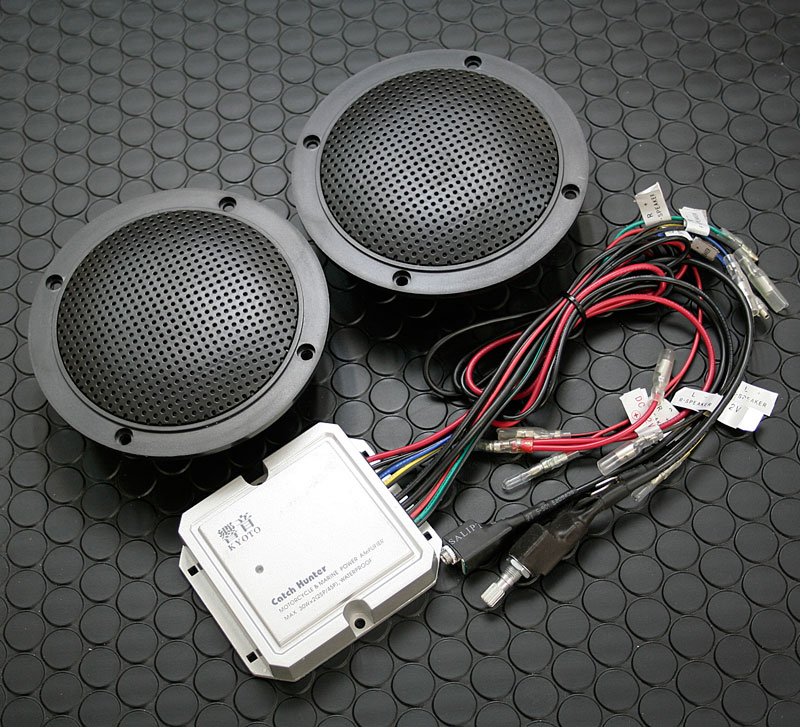 コンパクト防水デジタルアンプ&完全防水スピーカー　汎用 オーディオキット 12V車(バイク マリンジェット 浴室オーディオ) | Pro Shop  BIGROW