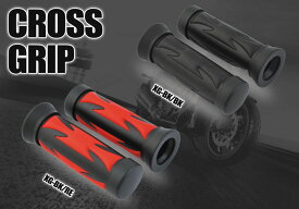 CROSS GRIP クロスグリップ クロスデザイン×ブラックメタル（汎用）直径22.2mmほとんどの国産車・輸入車に適合！