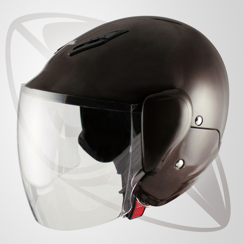 ジェット型ヘルメット チョコレートブラウン（bws-202) SG規格認定・125cc以下対応・Fサイズ ジェットヘル (サイズ 58~59cm)