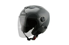 スモール ジェットヘル グレー（bzj3) ジェット型ヘルメット (SG規格認定) (全排気量OK) (DEEPフリーサイズ)送料無料