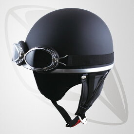 半キャップ　ハーフヘルメット マッドブラック（bcl-950b)サイズ 60~62cm　SG規格認定・125cc以下対応