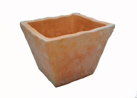 在庫限り ベトナム製植木鉢 トラッドポット 17,26,32cm　個性豊かなテラコッタのベトナム鉢 これまでの洋風ガーデンとは一味違った空間を演出します！ 陶器鉢 素焼き鉢 四角 園芸 ガーデニング Vietmanese Terracotta