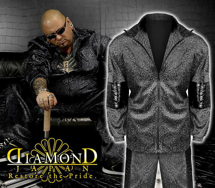 楽天市場 黒ヒョウ柄 切替 長袖 セットアップ ジャージ 服 オラオラ系 悪羅悪羅系 ヤクザ ヤンキー チョイ悪 チョイワル 派手 メンズ ファッション 悪党の店 卍 バースジャパン