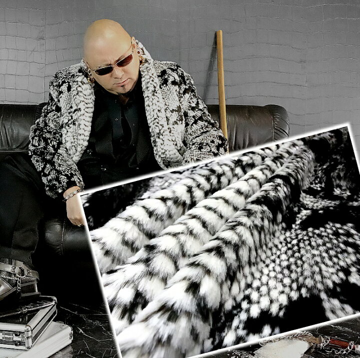 楽天市場】蛇柄ファー ロング丈コート 白×黒 服 オラオラ系 悪羅悪羅系 