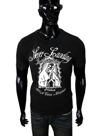 オラオラ系 ヤクザ ヤンキー 半袖 Tシャツ 55 黒 物&プリント DAIGO 服 ちょいワル 悪羅悪羅系