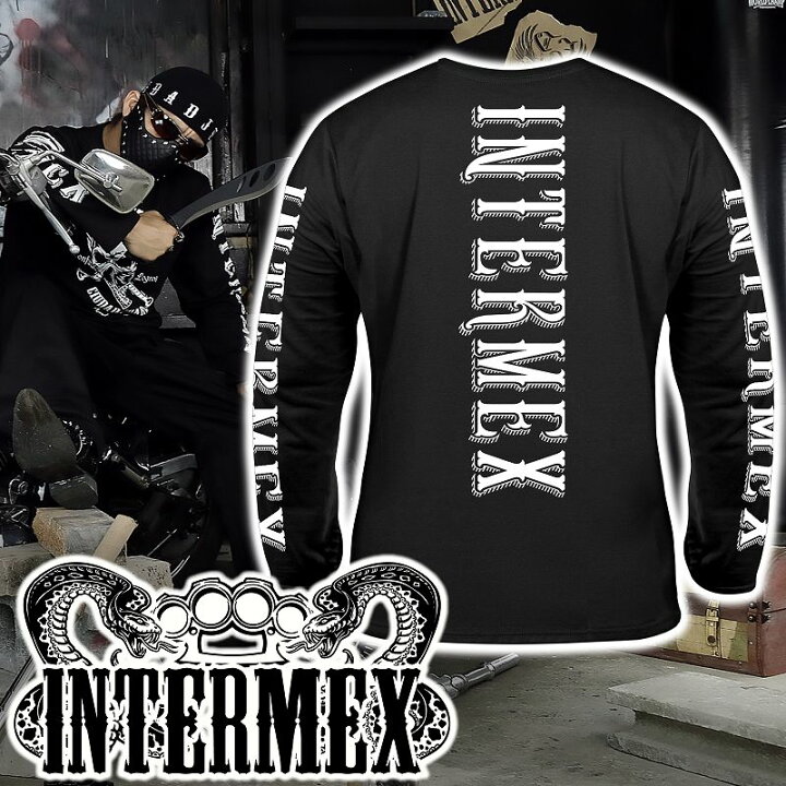 楽天市場 ギャング チカーノ ロンt B系 Hiphop系 バイカー メンズファッション オラオラ系 ヤンキー 長袖tシャツ 服 ヤクザ バットスカル Itm 002 悪党の店 卍 バースジャパン