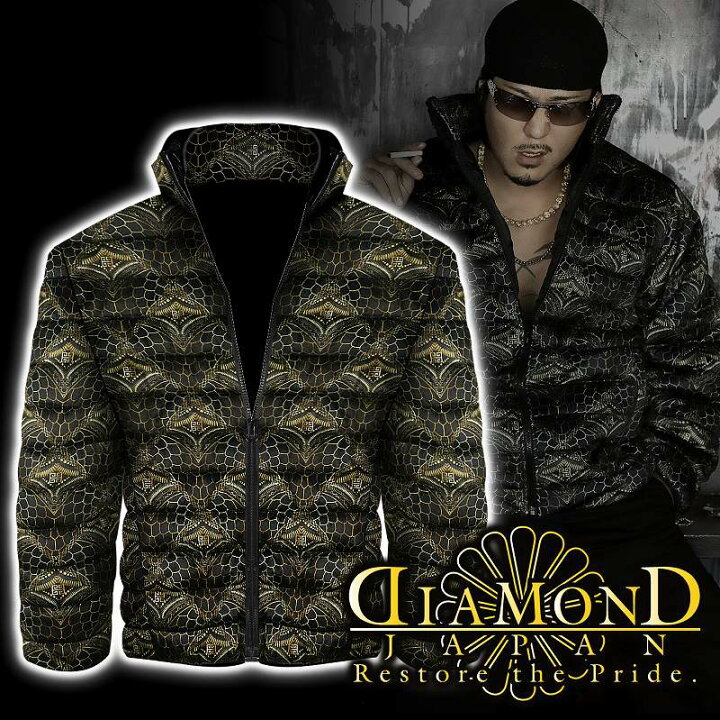 楽天市場】中綿ジャケット 服 DIAMOND JAPAN dj-181 クロコ総柄 