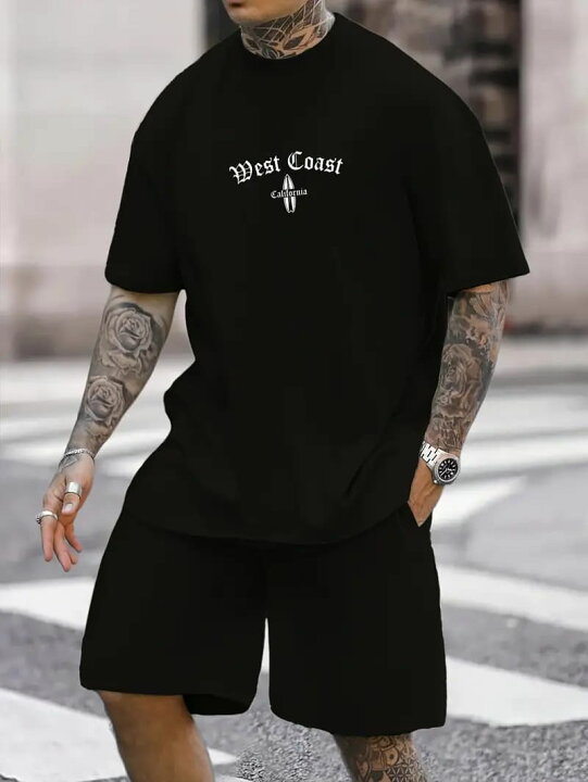 楽天市場】夏物 ド派手 プリント 半袖Tシャツ 107 黒 柄シャツ 