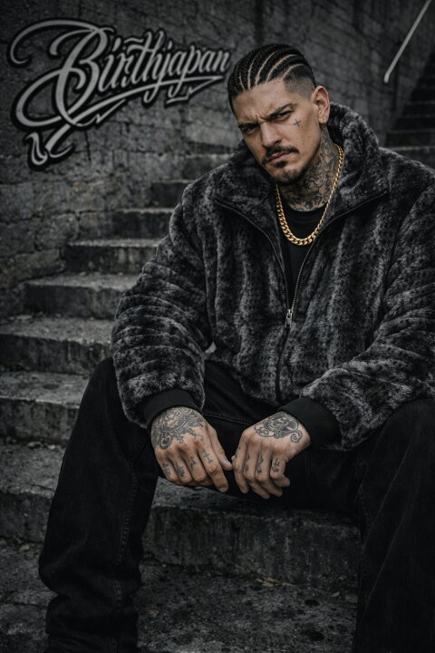 MOBB. フリースジャケット フェイクファー ボアジャケット HIPHOP 楽天 