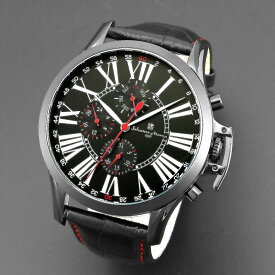 1年間保証付 サルバトーレマーラ Salvatore Marra クォーツ式 腕時計 SM14123-ipbk メンズ ウォッチ 防水 ちょいワル オラオラ系 ヤクザ ヤンキー
