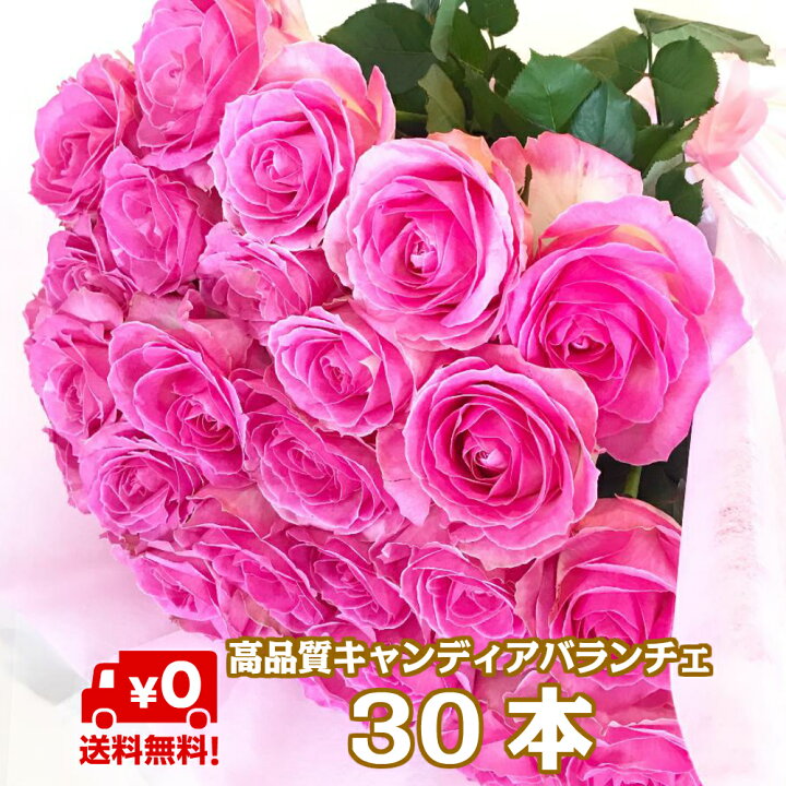 楽天市場 バラ 30本 花束 品種指定 キャンディアバランチェ お祝い 誕生日 高品質 還暦 結婚記念日 贈り物 バラ 50本 100本 花 ブーケ お花 フラワー おすすめ 人気 歓送迎 退職 開店祝い 結婚祝い ギフト プレゼント お返し Bises Flower