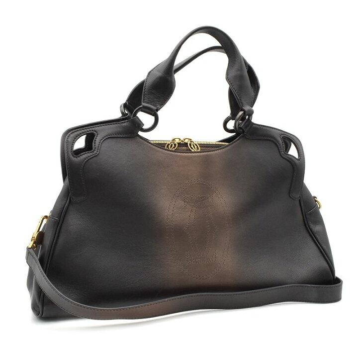 楽天市場】[返品OK] カルティエ マルチェロ レザー ブロンズ  