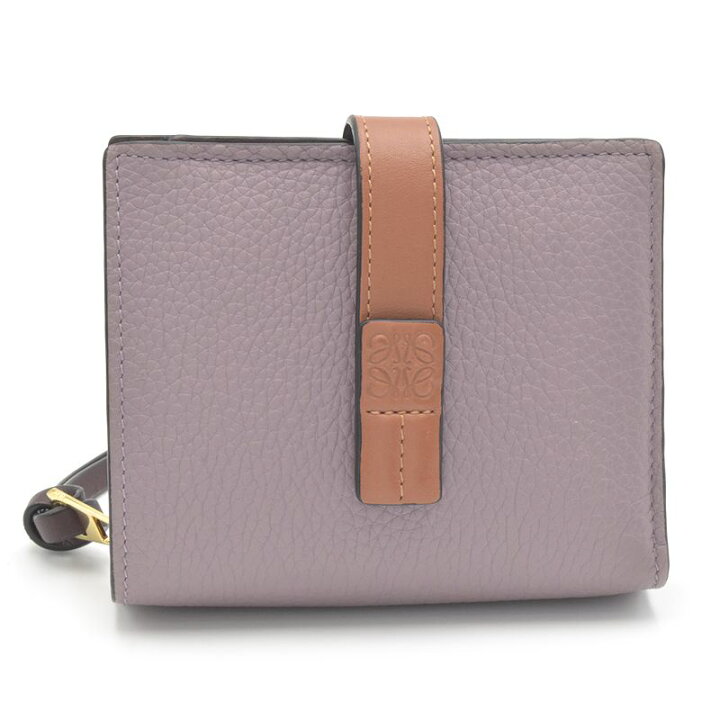 LOEWE ロエベ コンパクト ジップウォレット 二つ折り財布 パープル  