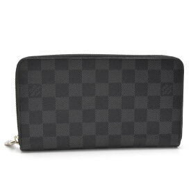 [返品OK] ルイヴィトン ジッピーオーガナイザーNM N60111 ダミエグラフィット ラウンドファスナー長財布 ラウンドジップ長財布 黒 【中古】【送料無料】