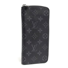 [返品OK] ルイヴィトン ジッピーウォレット ヴェルティカル M62295 モノグラムエクリプス ラウンドファスナー長財布 ブラック 黒 【中古】【送料無料】