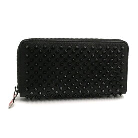 [返品OK] クリスチャンルブタン パネトーネウォレット 1185059 カーフスキン ブラック ラウンドファスナー長財布 Panettone Wallet 黒 【中古】【送料無料】