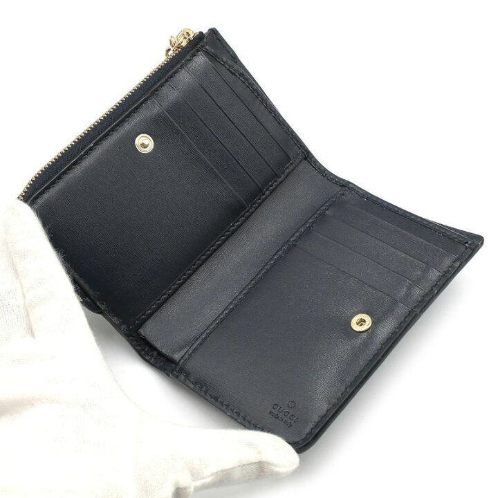 楽天市場】[返品OK] グッチ 2つ折り財布 790036 GGキャンバス レザー  