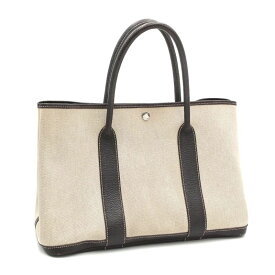 [返品OK] エルメス ガーデンパーティPM □I刻印 2005年製 トワルアッシュ ネゴンダ ナチュラル マロン トートバッグ ハンドバッグ 【中古】【送料無料】