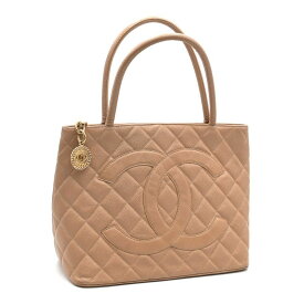[返品OK] シャネル 復刻トート キャビアスキン ベージュ ゴールド金具 トートバッグ ハンドバッグ 手提げバッグ ココマーク CCマーク 【中古】【送料無料】