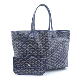 [返品OK] ゴヤール サン・ルイPM バッグ STLOUIPMLTY12CL12P ゴヤールディンキャンバス シュヴロッシュカーフスキン ネイビー 【中古】【送料無料】