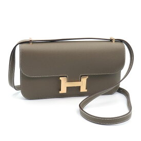 [返品OK] エルメス コンスタンスエラン ミロワール K刻印 2025年 ヴォーエプソン エトゥープ ショルダーバッグ ローズゴールド金具 【中古】【送料無料】