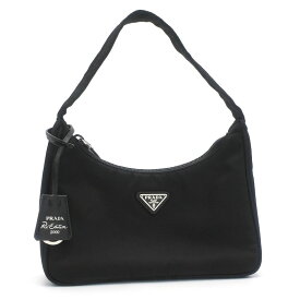 [返品OK] プラダ リエディション2000 リナイロン ミニバッグ 1NE515 ナイロン ブラック 三角ロゴ トライアングルロゴ ロゴプレート 【中古】【送料無料】