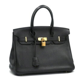 [返品OK] エルメス バーキン30 □M刻印 2009年製 トゴ ブラック ゴールド金具 ハンドバッグ 手提げバッグ 黒 30cm 【中古】【送料無料】