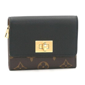 [返品OK] ルイヴィトン ポルトフォイユヴィクトリーヌ M82640 モノグラム ノワール 三つ折り財布 3つ折り財布 折り財布 ブラック 黒 【中古】【送料無料】