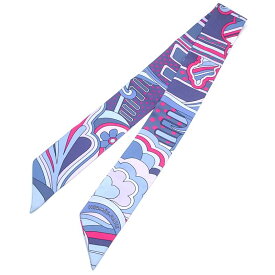 [返品OK] エルメス ツイリー フォーブルレインボー シルク ブルー ピンク Faubourg Rainbow スカーフ バンダナ 【中古】【送料無料】